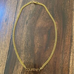 Classic Gold Chain “Courtney” Necklace- Kc chic designs